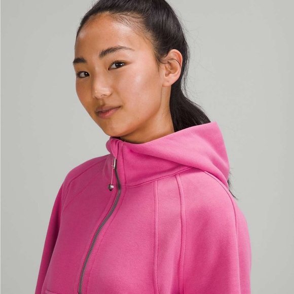 Lululemon Scuba Oversized Half-Zip Hoodie Pink Blossom - Picture 9 of 12